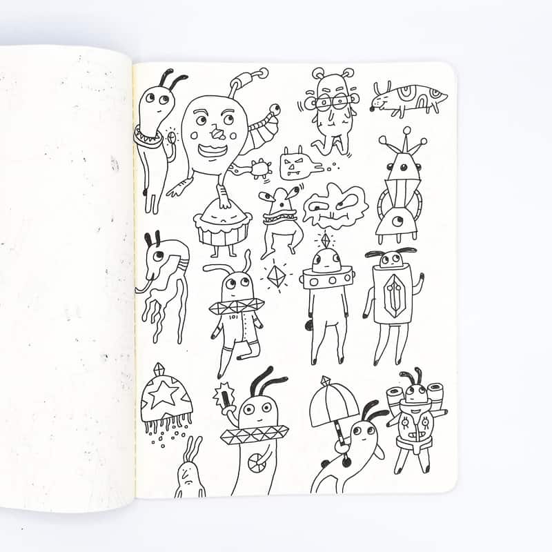 Sketchbook by Matt Jones Lunartik 2022