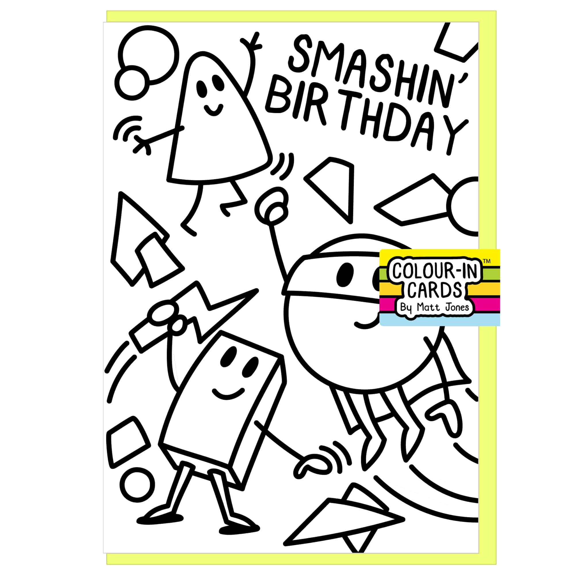 Smashing Birthday Colour in Card by Matt Jones Lunartik