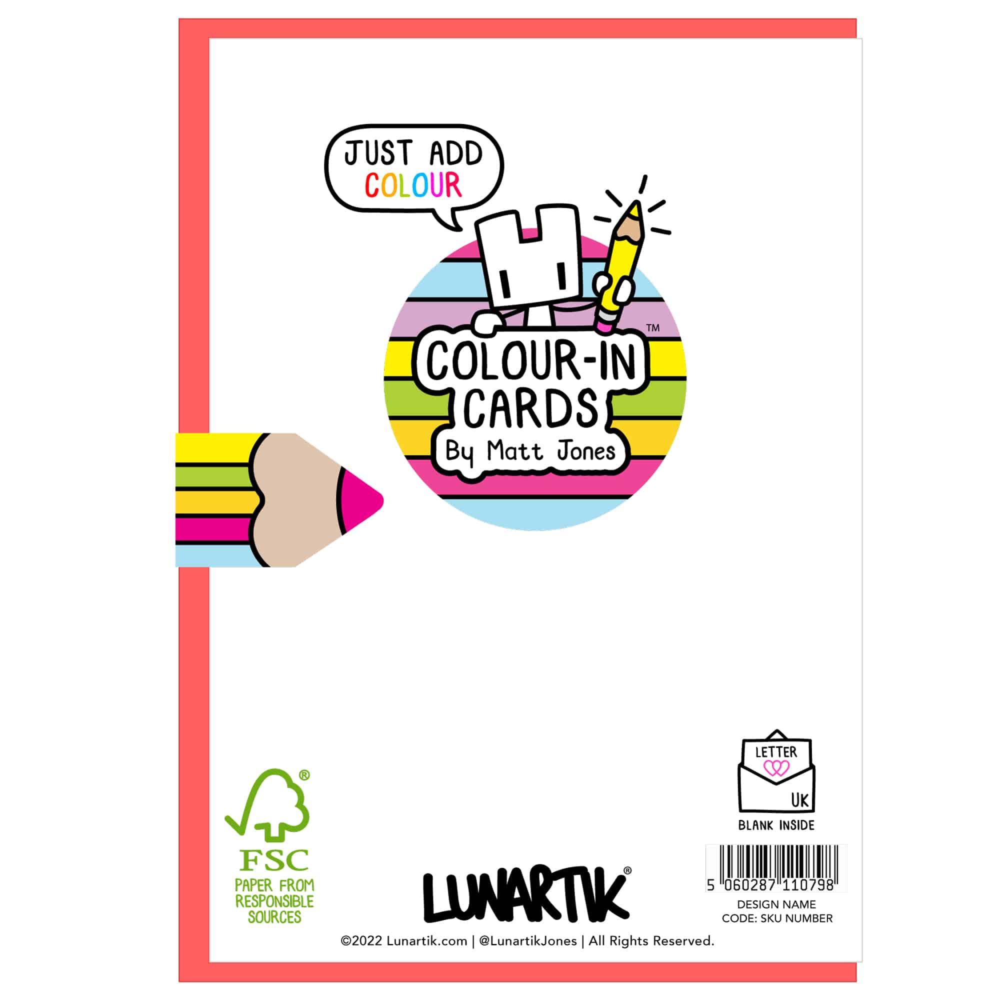 Colour in Card by Matt Jones Lunartik