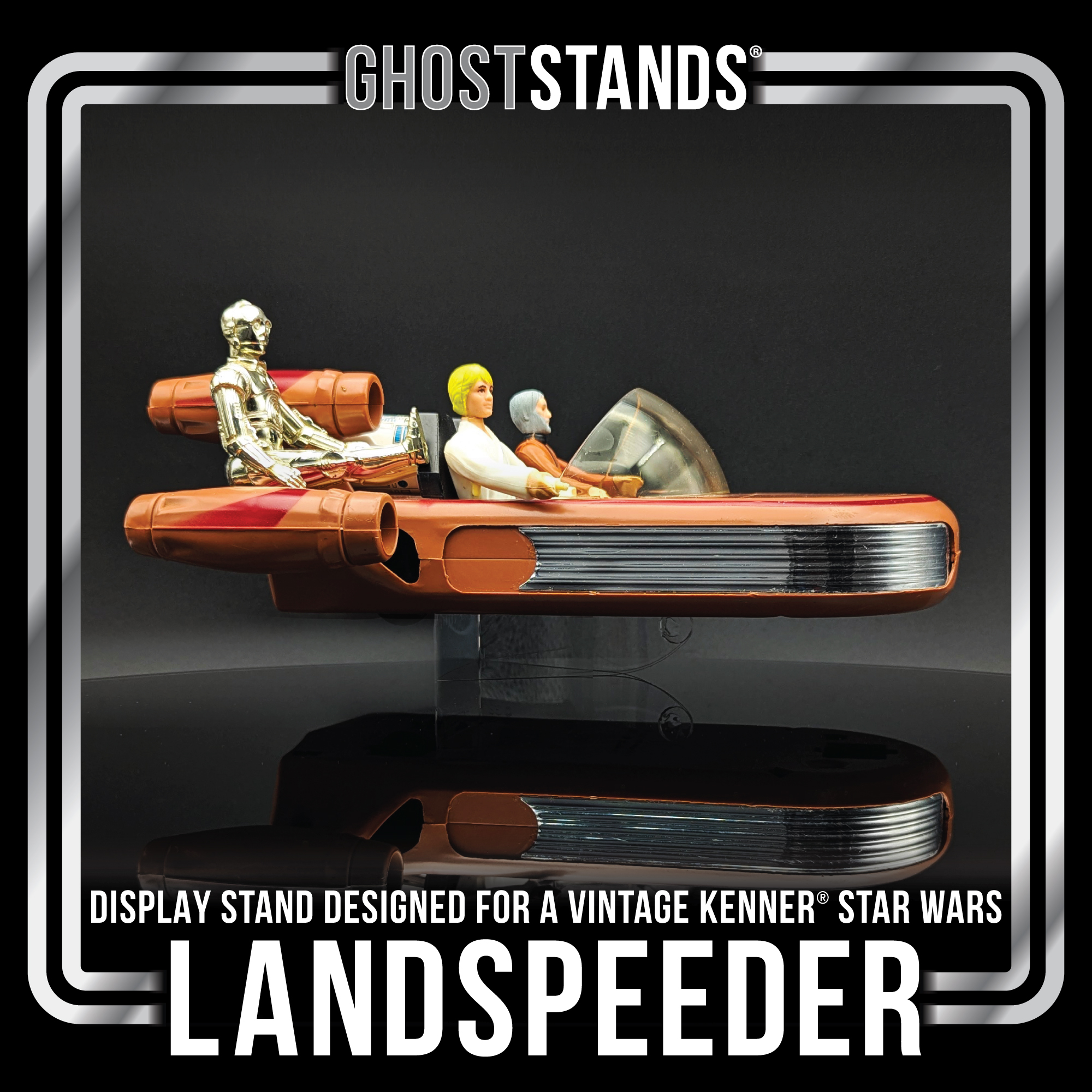 Landspeeder Ghost Stand | 80's Kenner + POTF