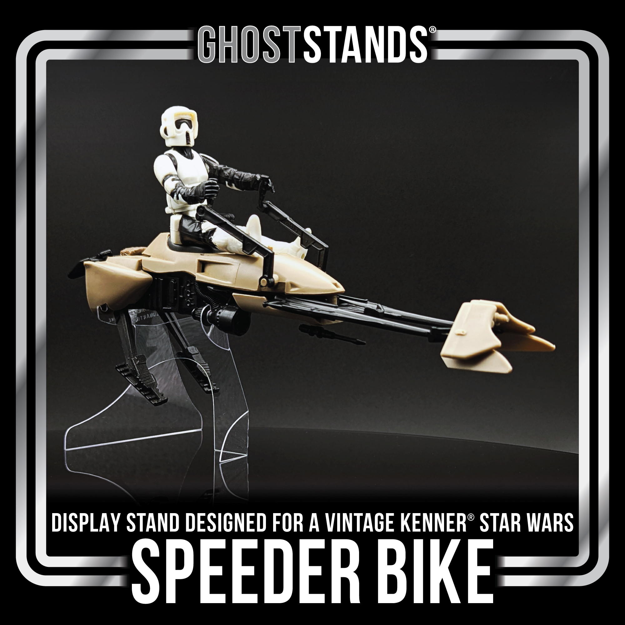 Speeder Bike Ghost Stand | 80's Kenner + POTF